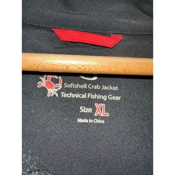 Hook And Tackle Softshell Crab Jacket Mens XL Technical Fishing Gear Black NWT - Picture 3 of 4